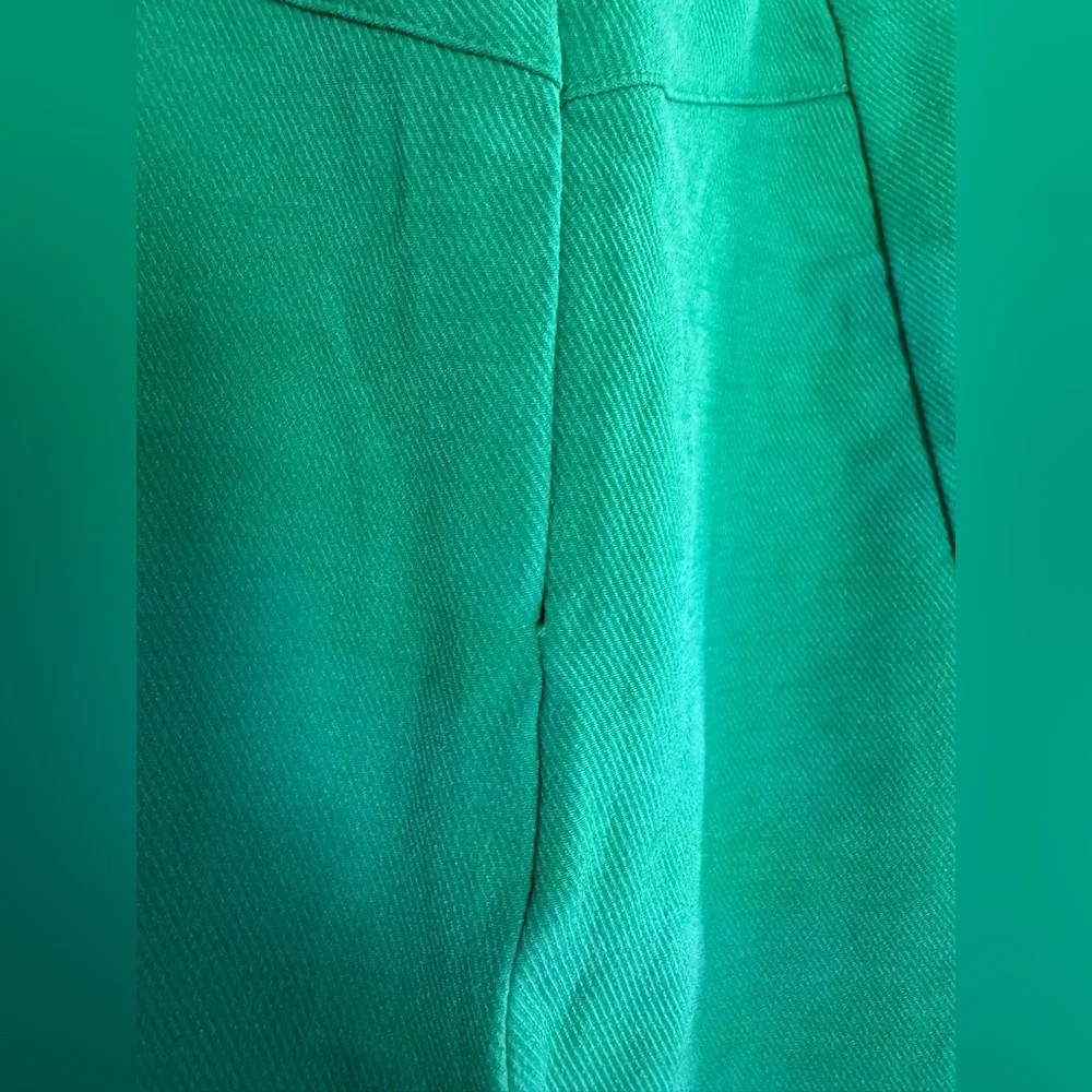 FREE PEOPLE‎ Real Deal Slit Green Boho Stretch Pants Sz XS NWT